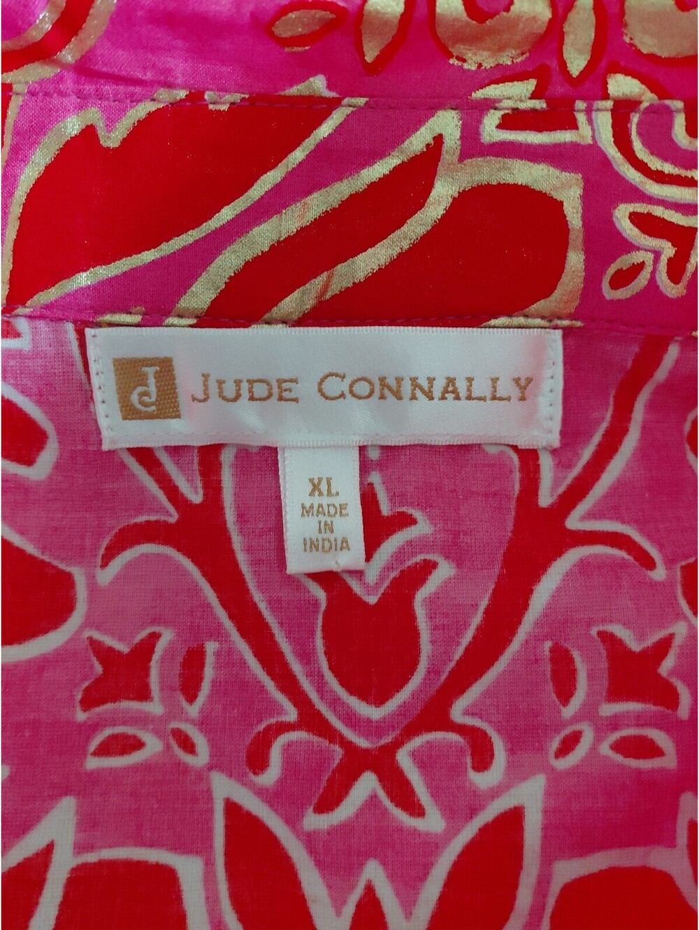 Jude Connally Sharon Top Cotton Voile Multicolor Size XL EUC #847 - Picture 6 of 10